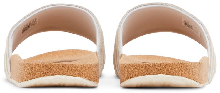 Adidas Adilette Premium Slides Cork Pack   Wonder White