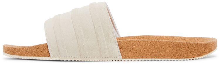 Adidas Adilette Premium Slides Cork Pack   Wonder White