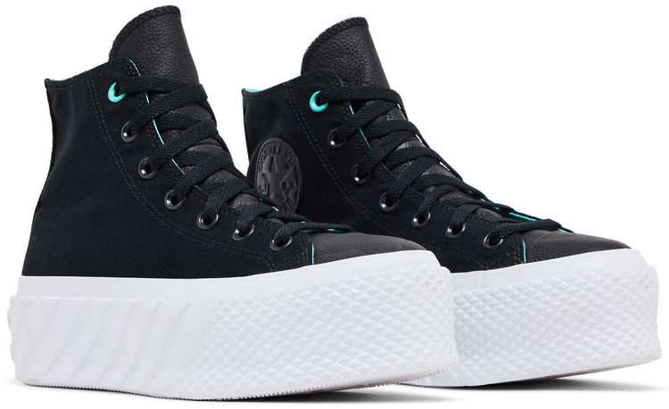 Converse Wmns Chuck Taylor All Star Lift 2X High Surface Fusion   Black