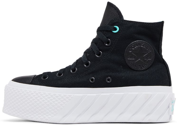 Converse Wmns Chuck Taylor All Star Lift 2X High Surface Fusion   Black