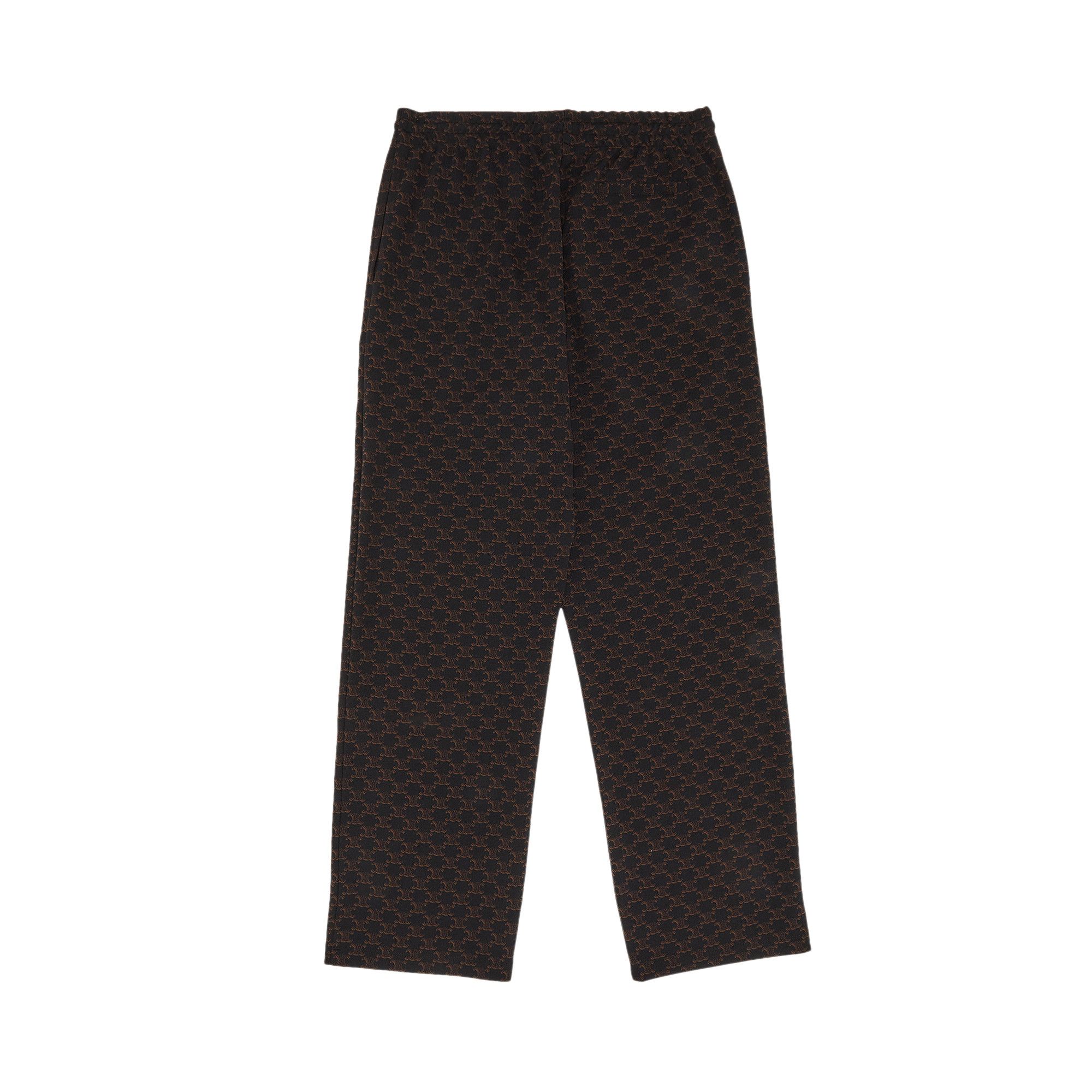 Buy CELINE Triomphe Monogram Track Pants 'Black/Marron