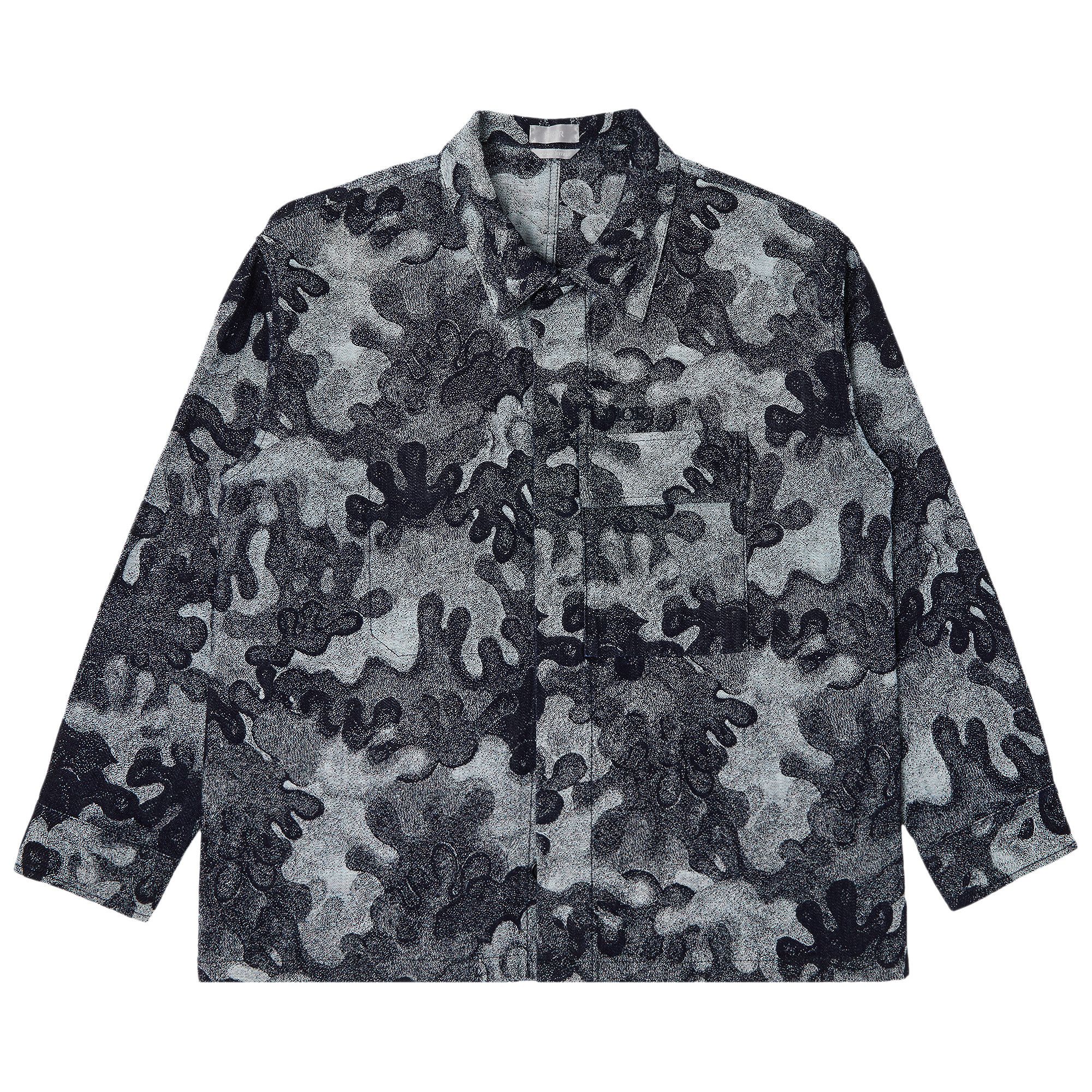 Buy Dior x Peter Doig Logo Embroidery Camouflage Jacquard Denim Long-Sleeve  Shirt Jacket 'Multicolor' - 013D488B5340 MULT | GOAT