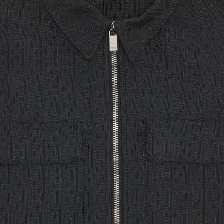 Dior Jacquard CD Diamond Utility Jacket Black