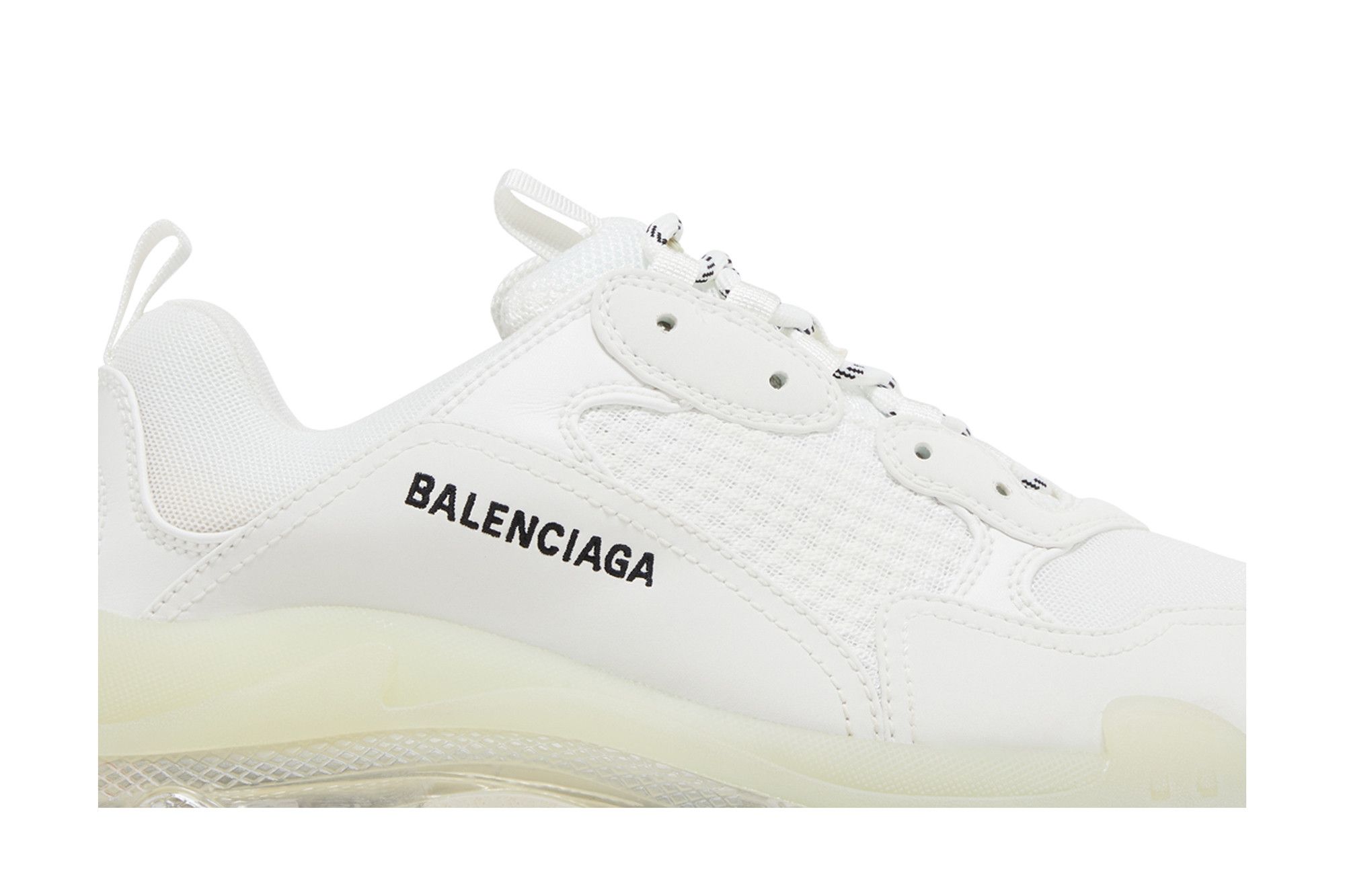 Balenciaga triple s white fake clearance
