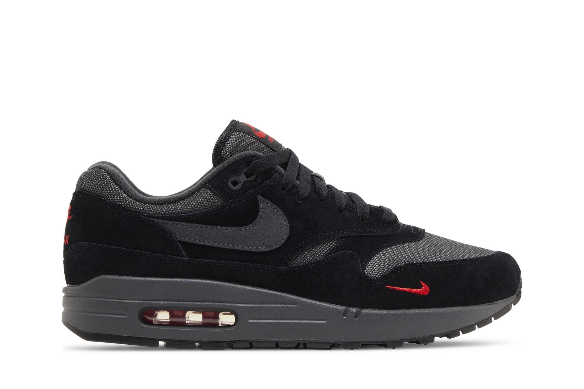 Air max 1 premium black university red new arrivals