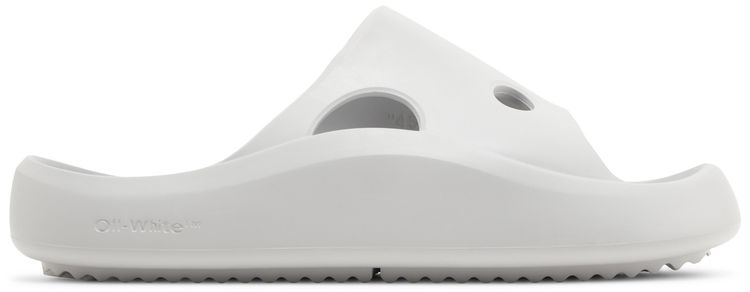 Off White Meteor Padded Sliders Light Grey