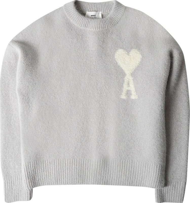 Ami Knit Sweater 'Pearl Grey/Ivory'