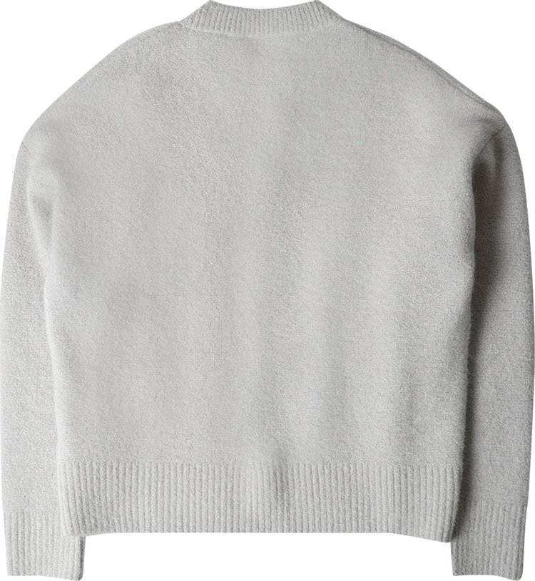 Ami Knit Sweater Pearl GreyIvory