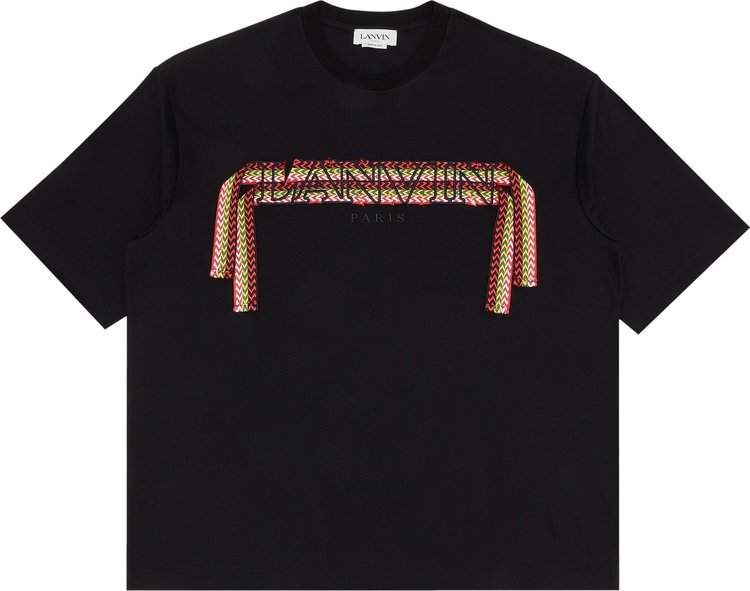 Lanvin Curblace Oversized T-Shirt 'Black'