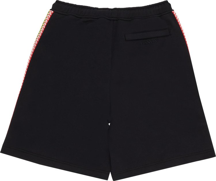 Lanvin Side Curb Shorts Black