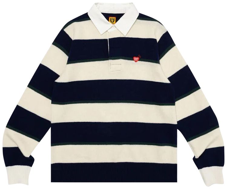 Buy Human Made Rugby Knit Sweater 'Navy' - HM26CS031 NAVY | GOAT