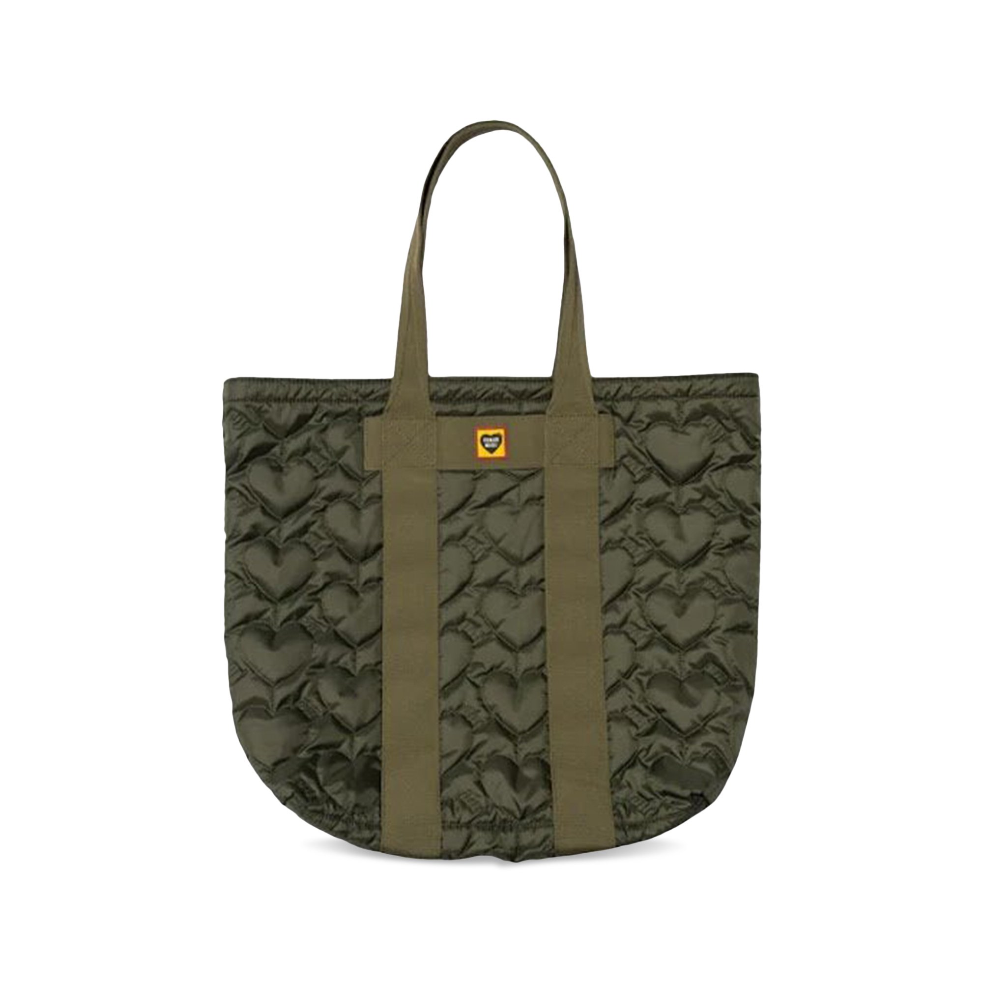 Human Made Heart Quilting Tote 'Olive Drab'