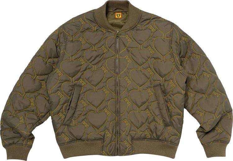 Human Made Heart Quilting Jacket 'Olive Drab'