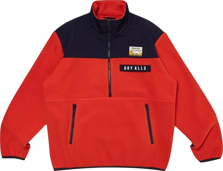 Human Made Fleece Half- Zip Jacket 'Red'