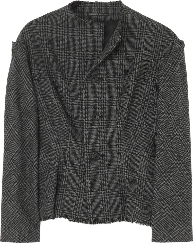 Yohji Yamamoto High Neck Gusset Jacket 'Grey'