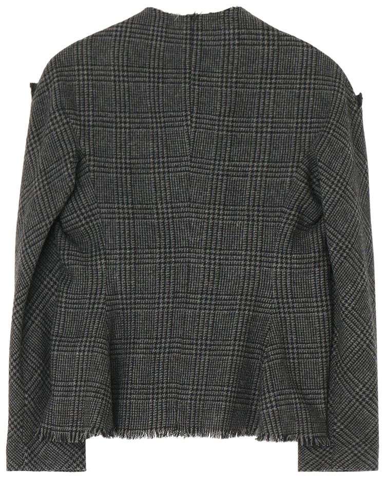 Yohji Yamamoto High Neck Gusset Jacket Grey