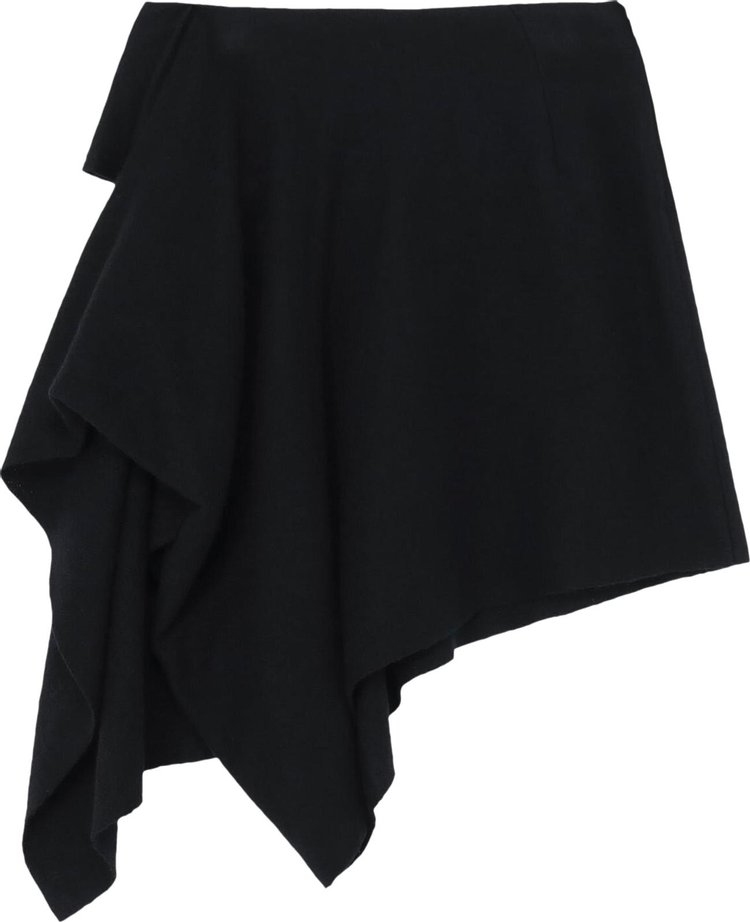 Yohji Yamamoto R Draped Short Skirt 'Black'