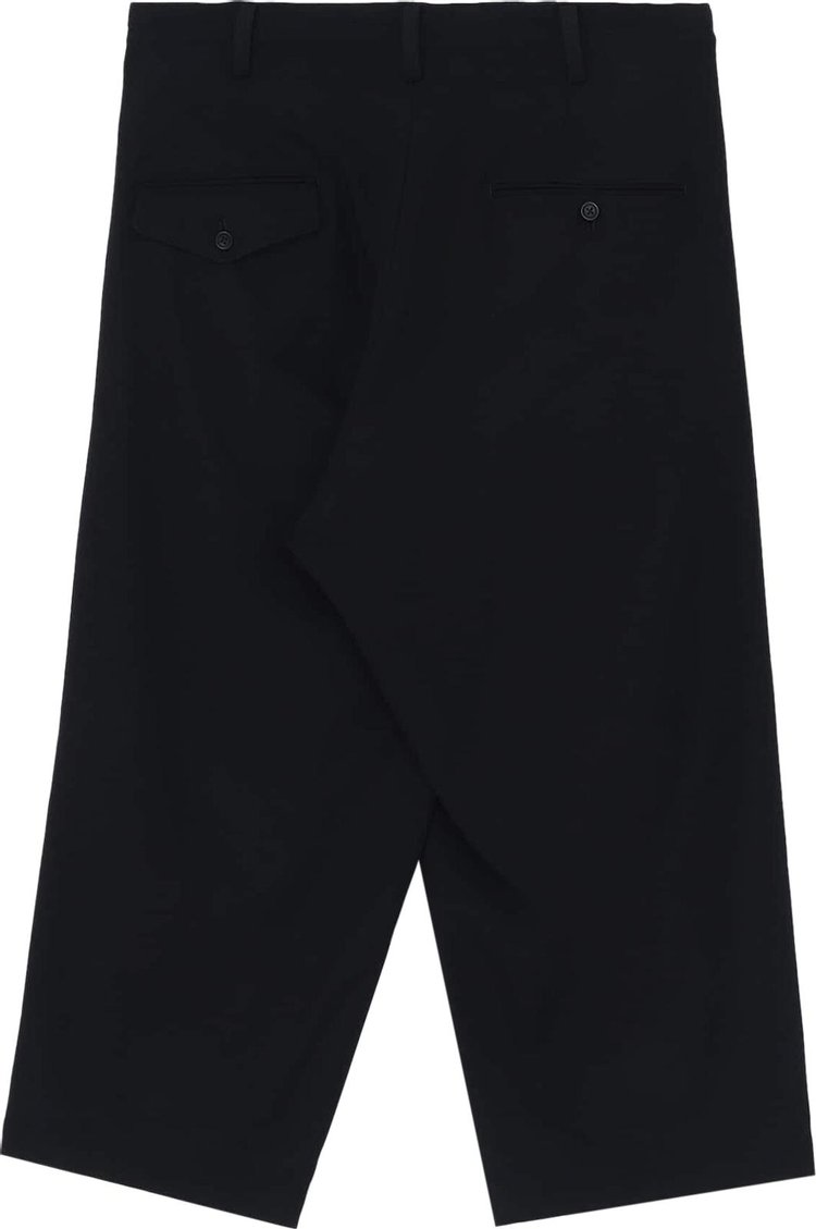 Yohji Yamamoto Army Gabardine Tuck Pants Black