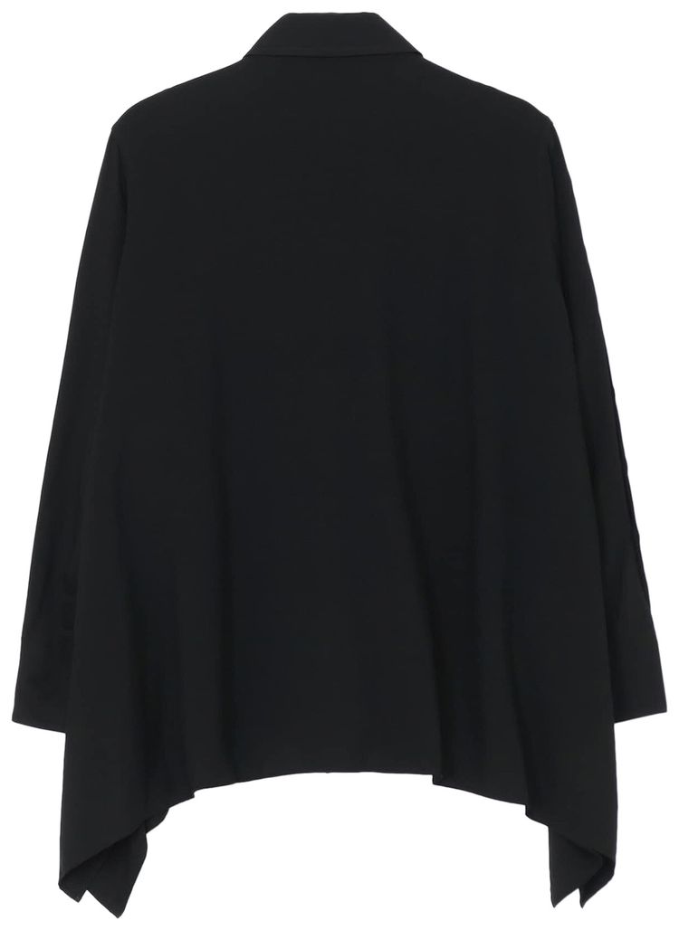 Yohji Yamamoto Opened Sleeve Blouse Black