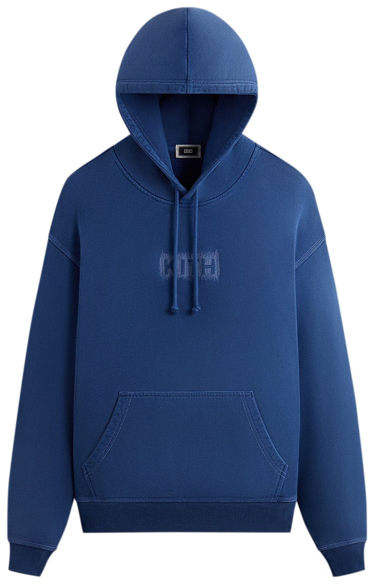 Kith Stitch Classic Logo Nelson Hoodie Cyanotype