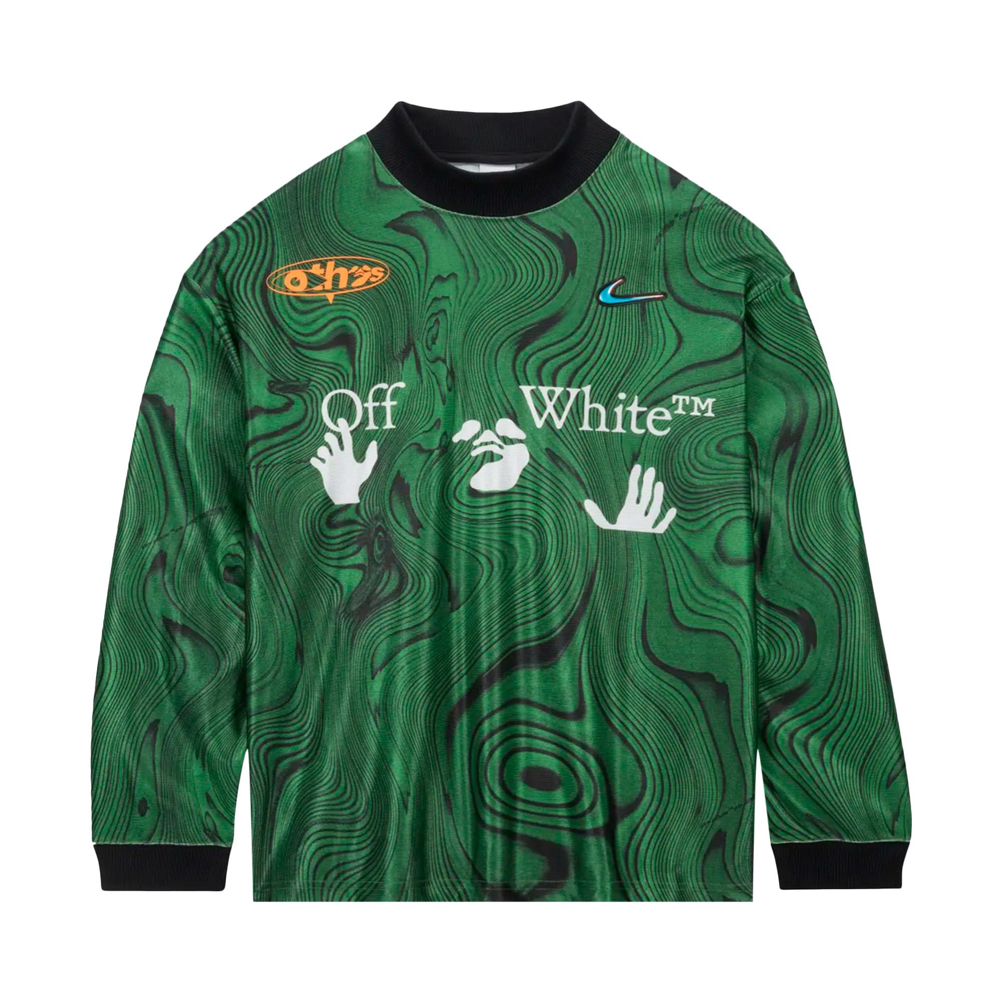 Buy Nike x Off White All Over Print Jersey Kelly Green White FQ0998 389 GOAT UK