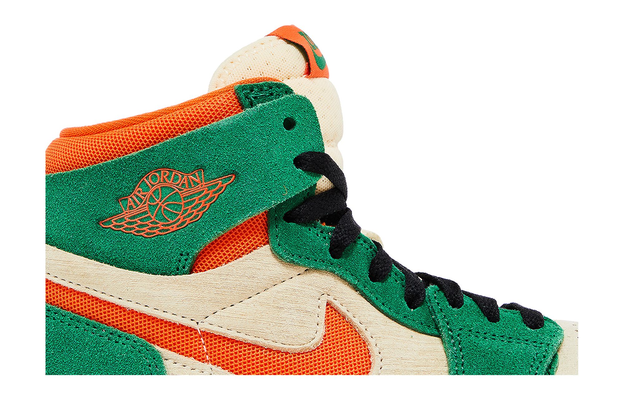 Orange green jordan 1 deals