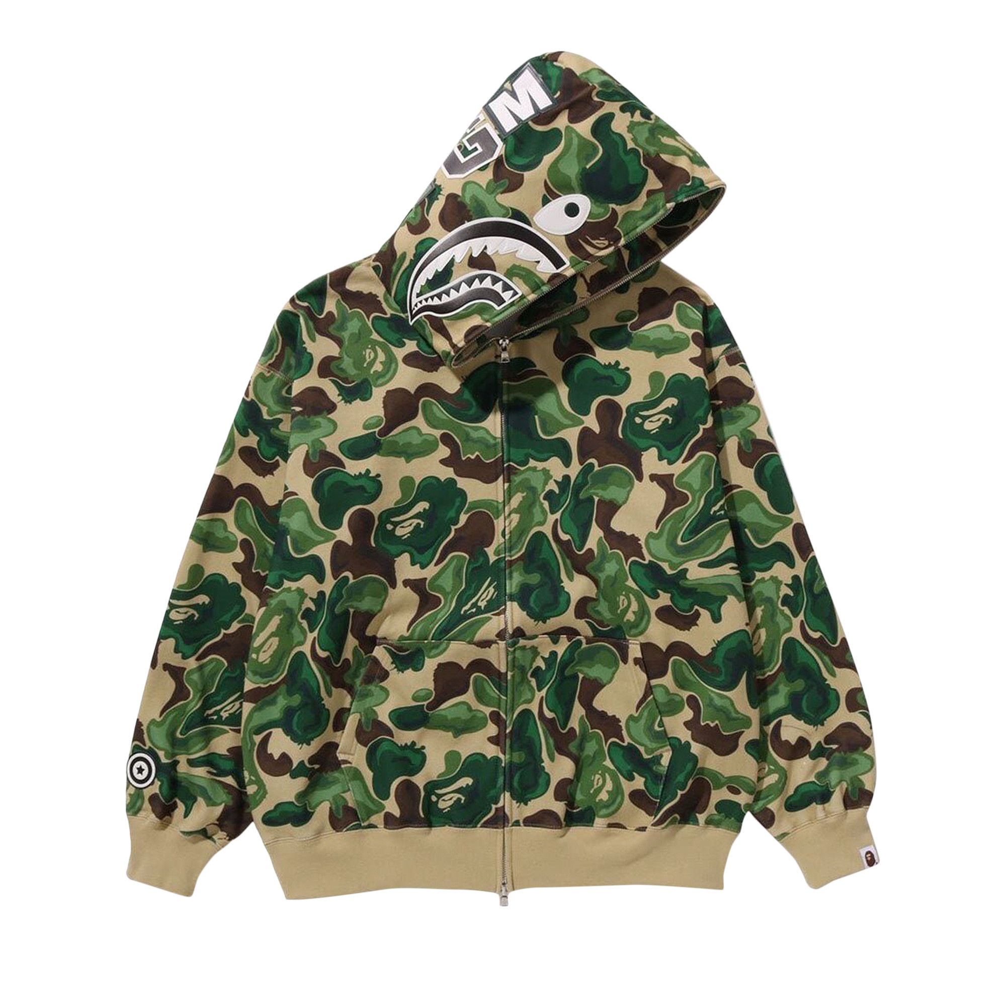 Bape hoodie camo green shop