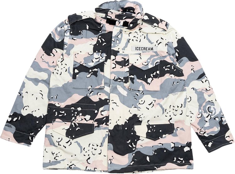 Icecream Dessert Camo Jacket 'Whisper White'