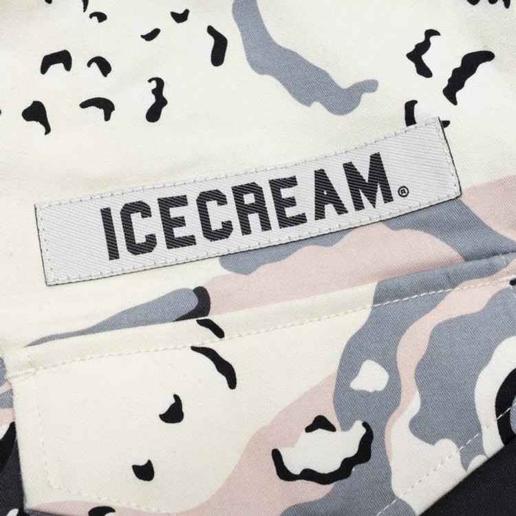 Icecream Dessert Camo Jacket Whisper White