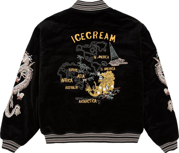 Icecream Skull Island Jacket Black