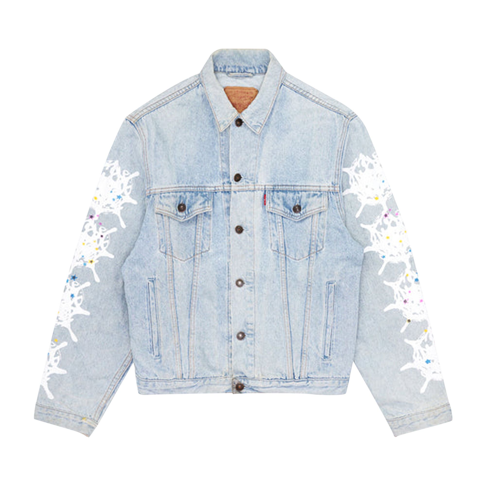 Buy Sp5der Vintage Web Trucker Jacket 'Denim' - SP5 JKT WEBVB | GOAT