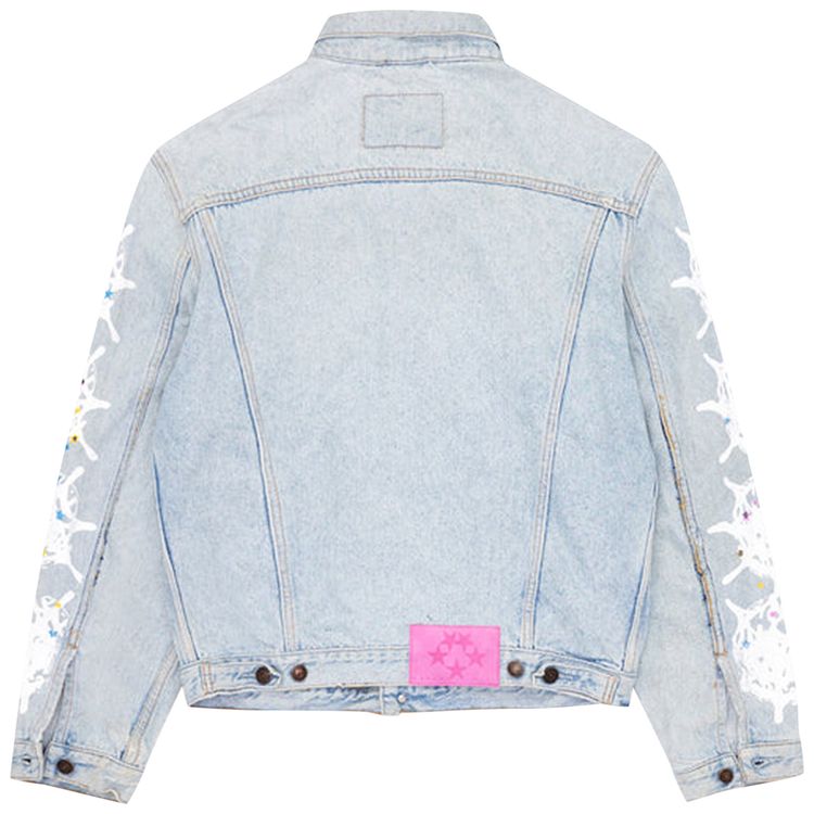 Sp5der Vintage Web Trucker Jacket Denim