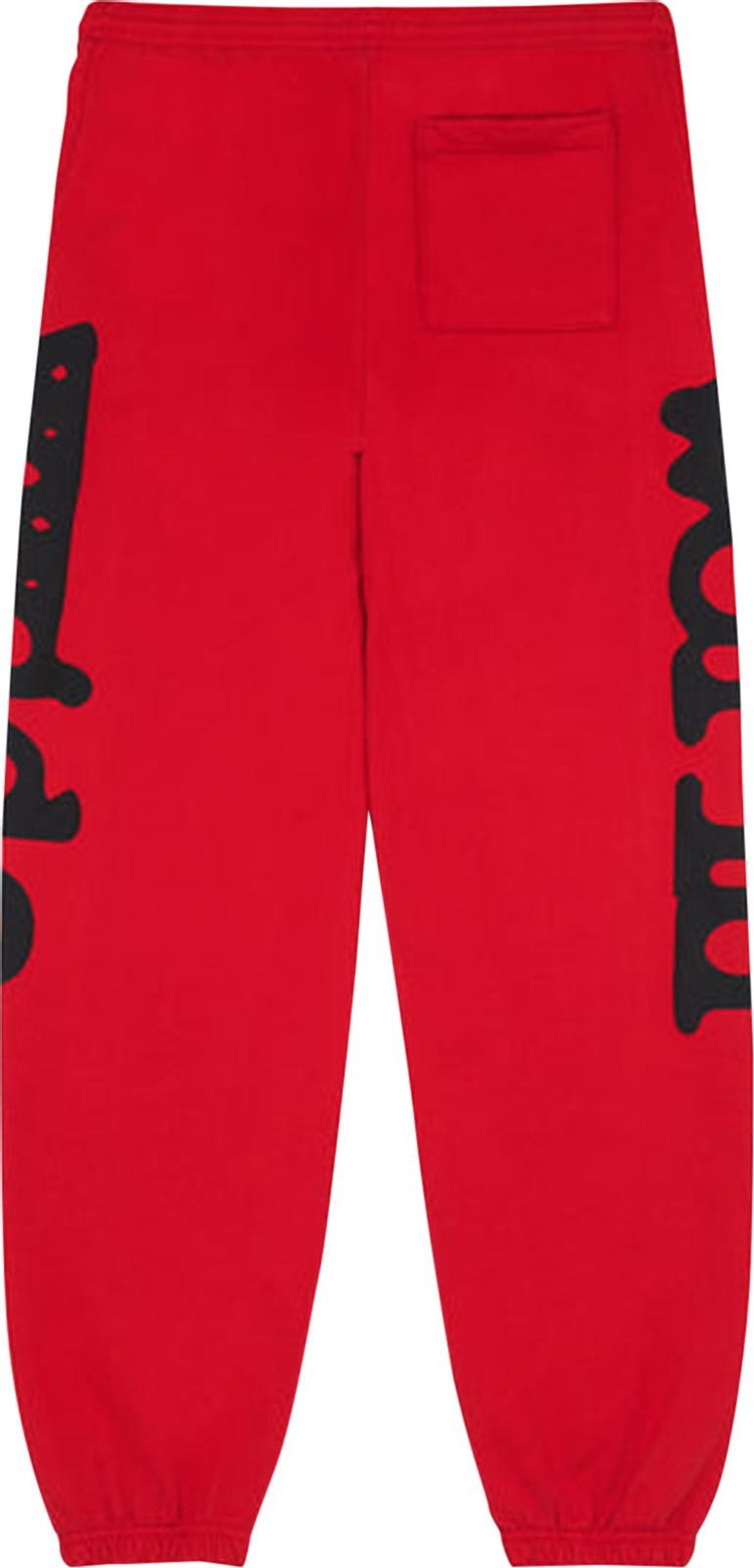 Sp5der Beluga Sweatpants RedBlack