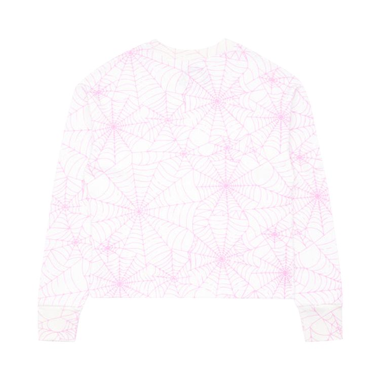 Sp5der All Over Print Long Sleeve Thermal PinkWhite
