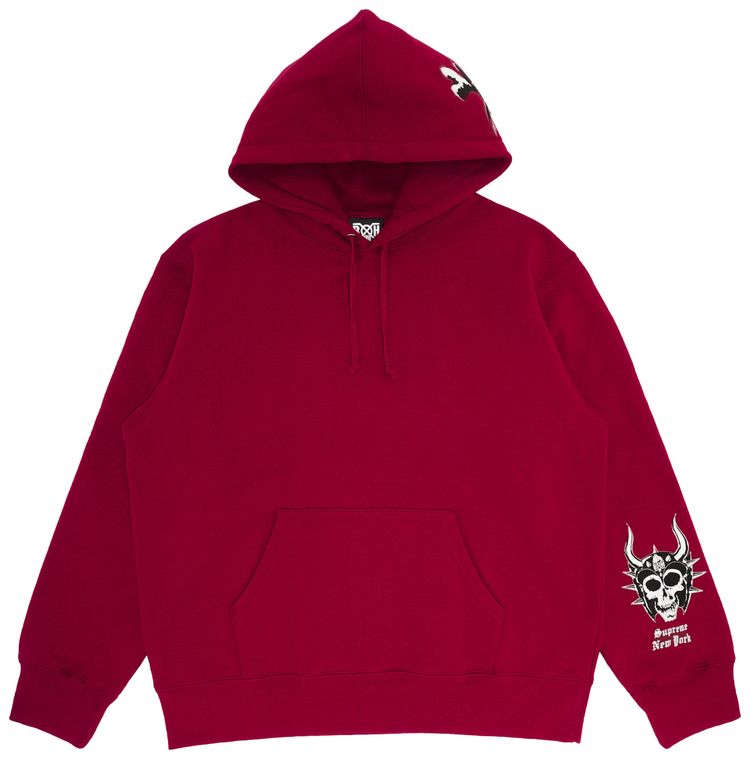 Supreme x Bounty Hunter Hooded Sweatshirt Cardinal