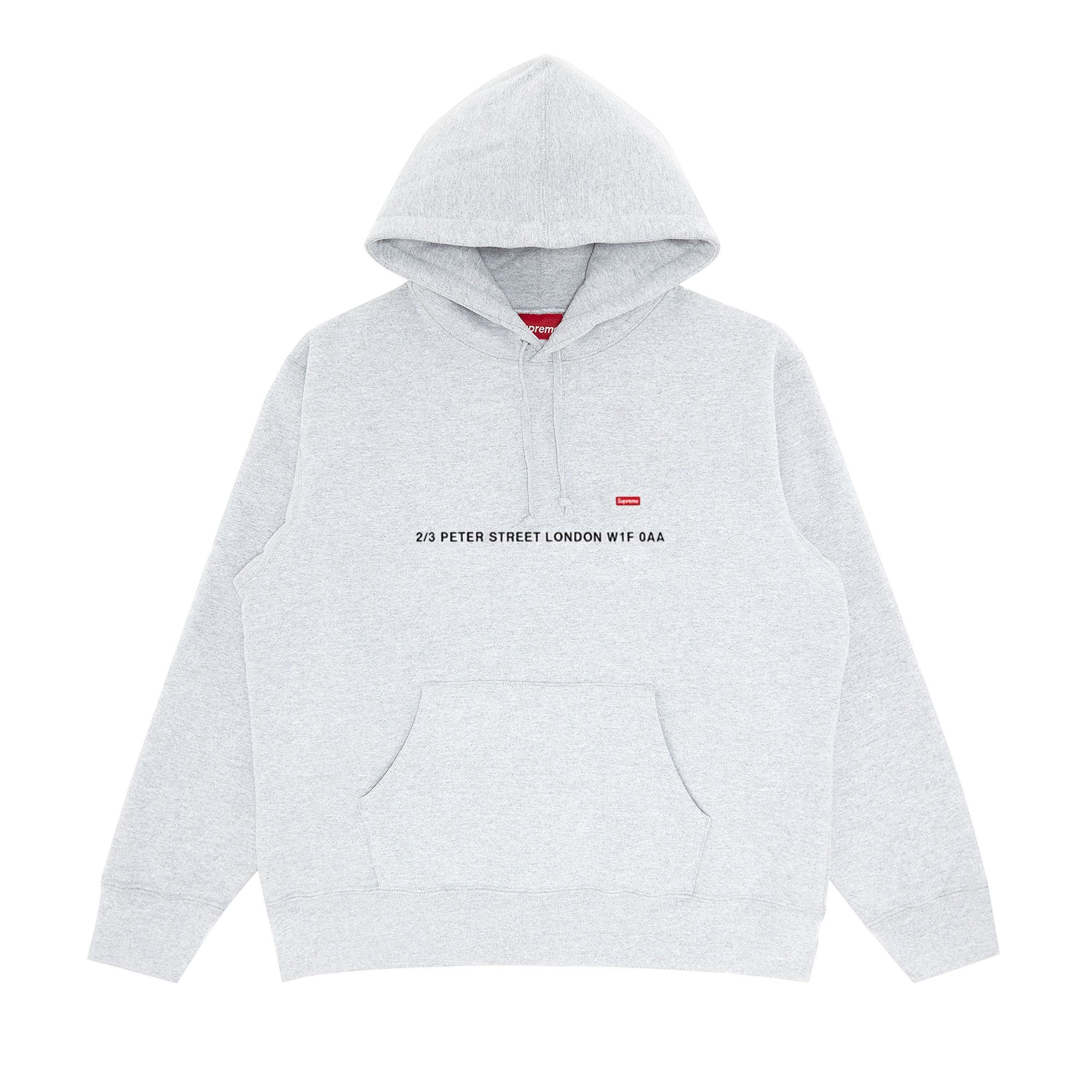 Buy Supreme Shop Small Box Hooded Sweatshirt - London 'Ash Buy Supreme Shop Small Box Hooded Sweatshirt - London 'Ash