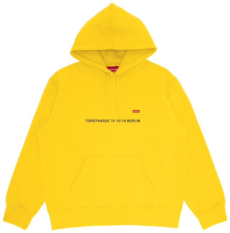 Supreme Shop Small Box Hooded Sweatshirt   Berlin Yellow