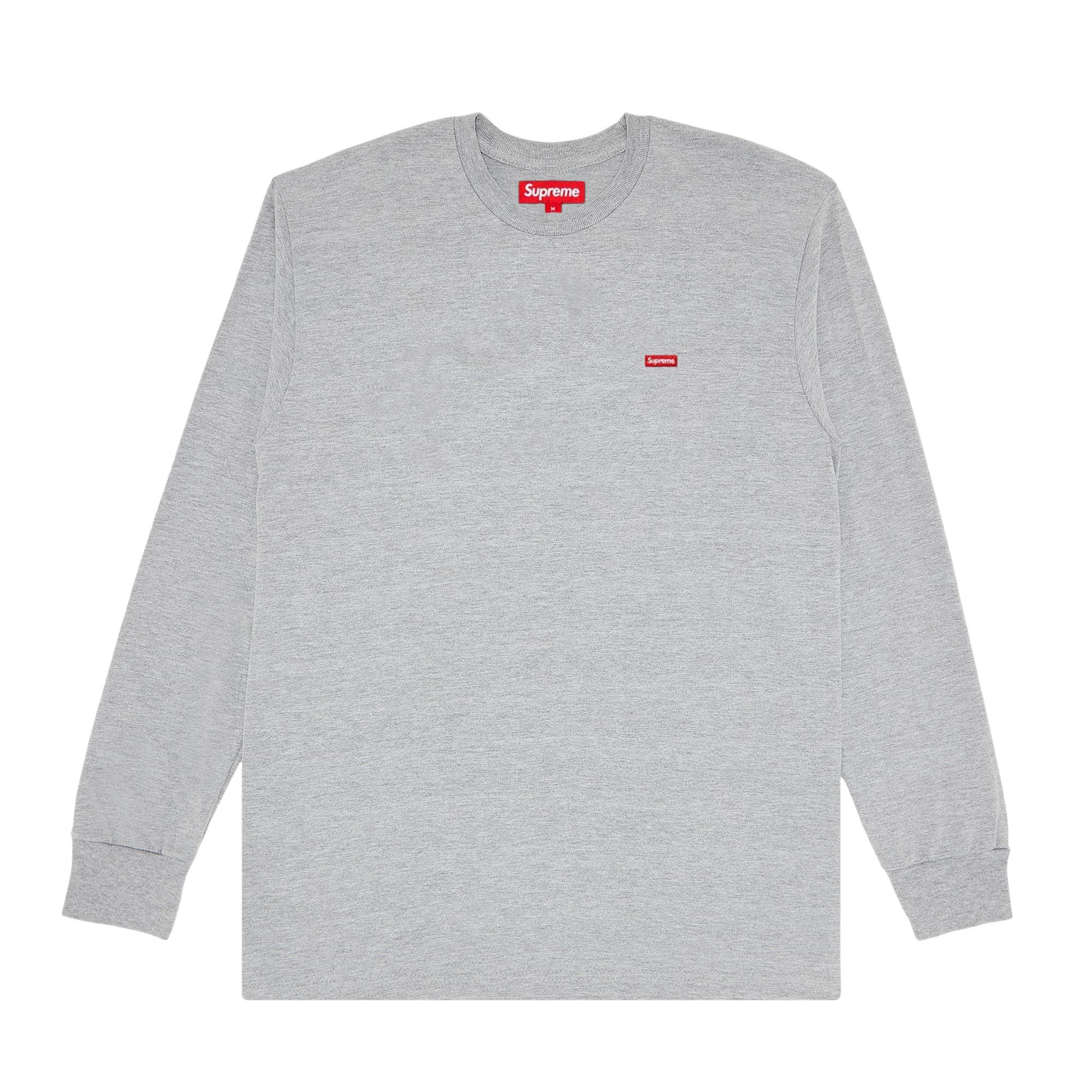 Buy Supreme Small Box Long-Sleeve Tee 'Heather Grey' - FW23KN40