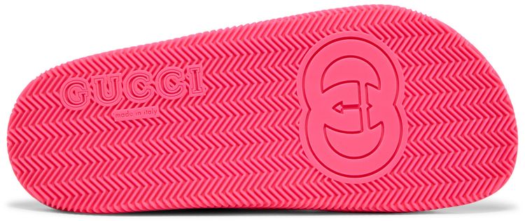 Gucci Wmns Web Stripe Slide Sandal Coral