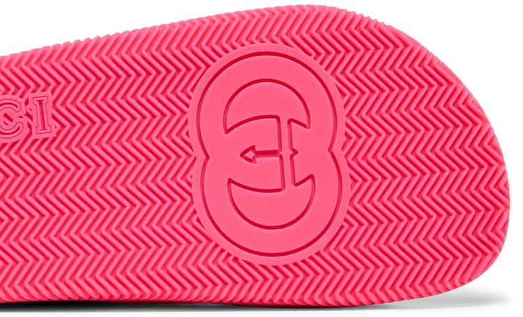Gucci Wmns Web Stripe Slide Sandal Coral