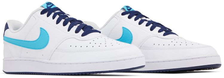 Nike Court Vision Low White Turquoise Blue