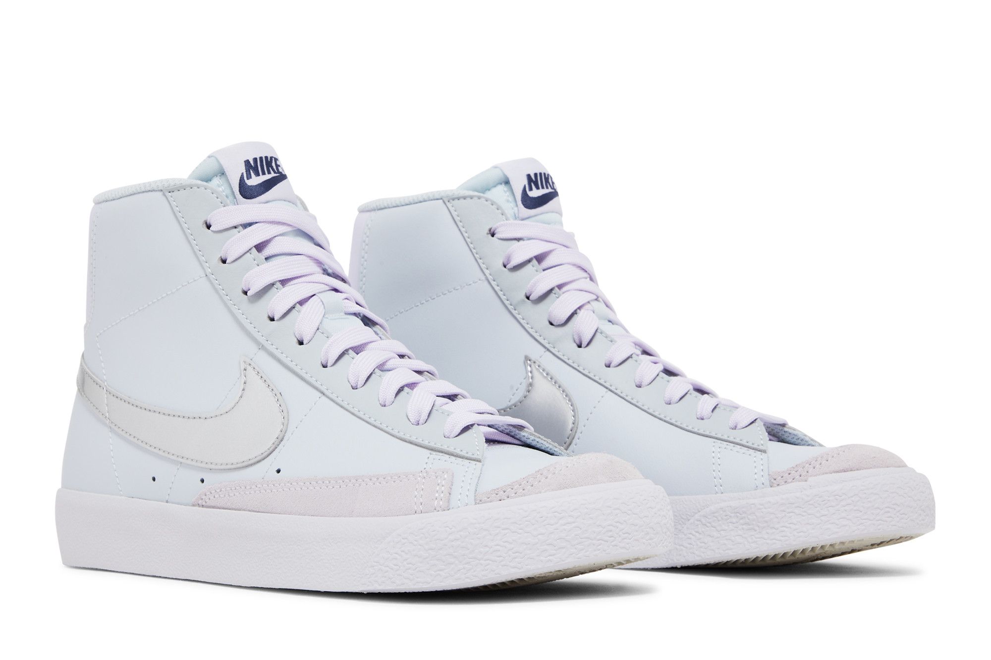 nike blazer platinum violet