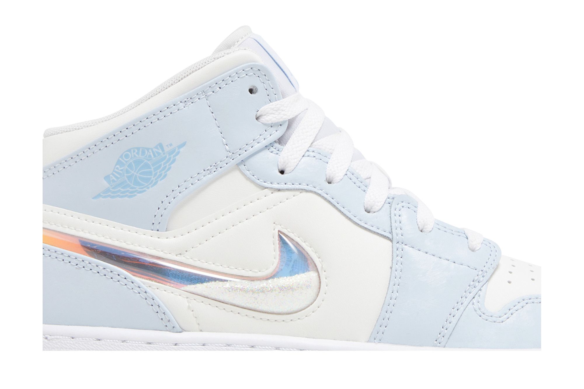 Buy Air Jordan 1 Mid SE GS 'Glitter Swoosh' - FQ9117 400 | GOAT