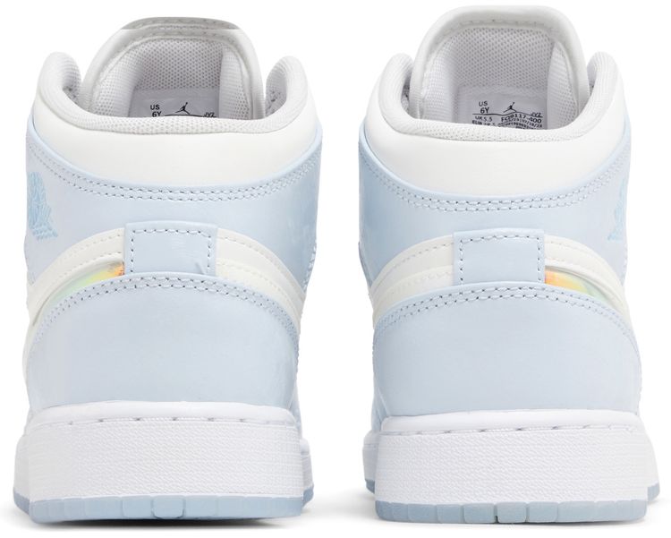 Air Jordan 1 Mid SE GS Glitter Swoosh