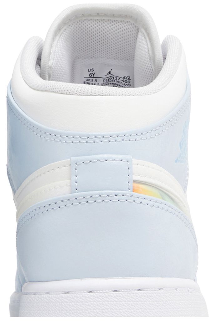 Air Jordan 1 Mid SE GS Glitter Swoosh