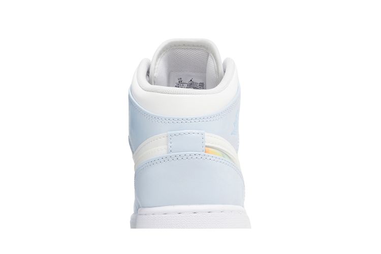 T-Shirt Bianca SMILE Per Air J1 1 Mid SE Dark Powder Blue Green Racer – Cordunk - Foto 3