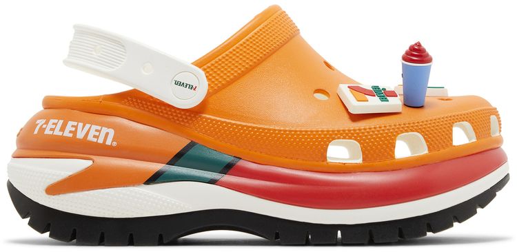 7 Eleven x Crocs Mega Crush Clog Orange