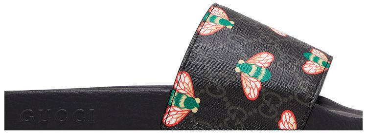 Gucci GG Supreme Slide Bee Print