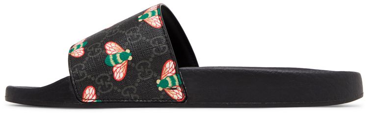 Gucci GG Supreme Slide Bee Print
