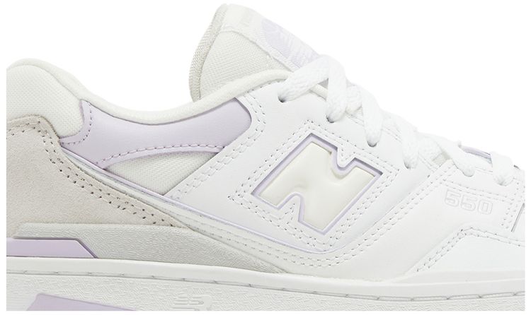 New Balance 550 Big Kid White Thistle